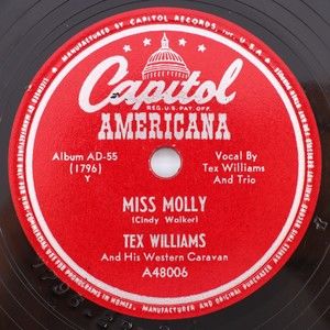 Tex Williams, Shug Fisher, Miss Molly/ Ridin’ Down To Santa Fe 10" 78 rpm Record